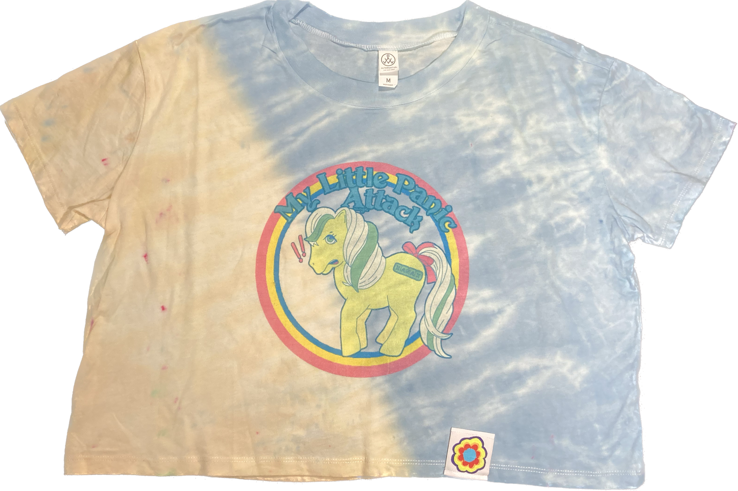 My Little Panic Attack Tie Dyed Crop Top