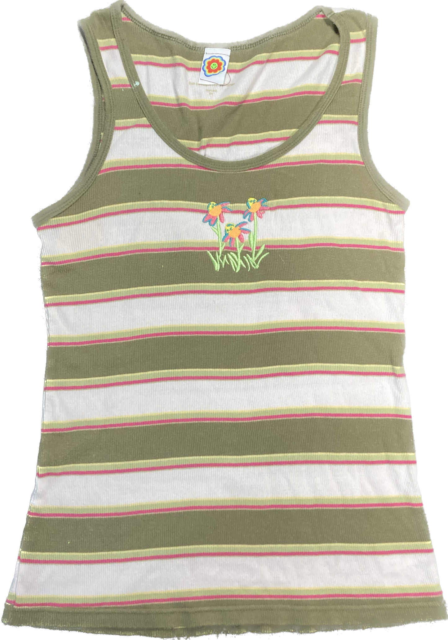 Floral Stripped Tank Top