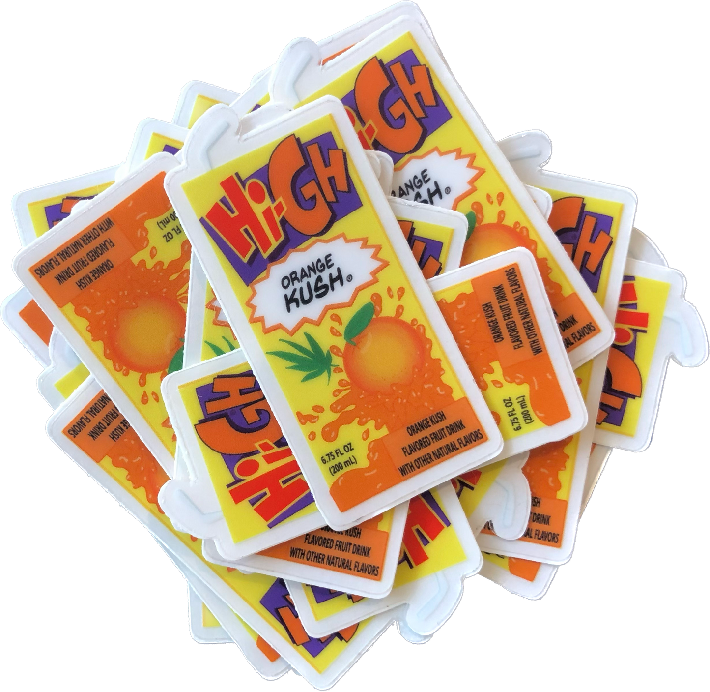'HI-GH Orange Kush' Sticker