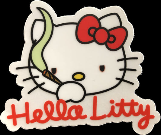 'Hella Litty' Hello Kitty Sticker